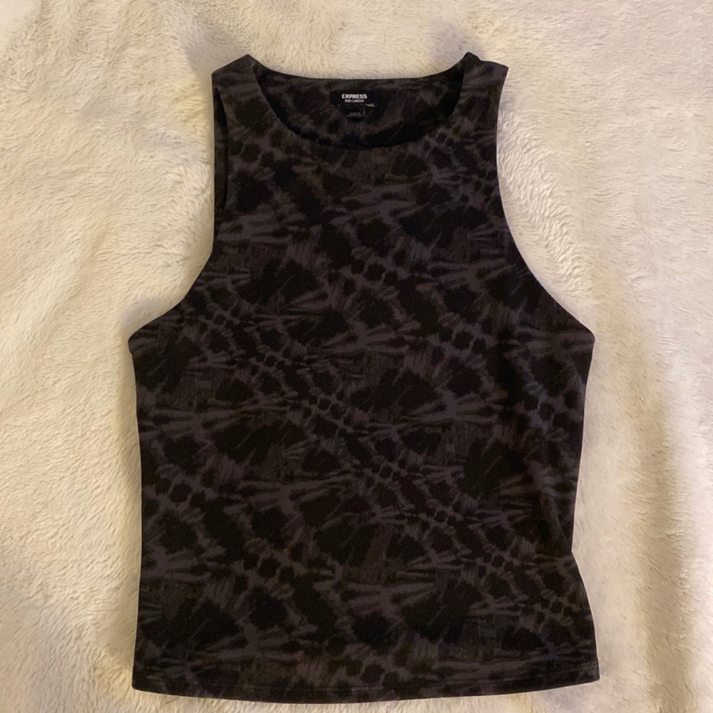 Black/ grey crop top